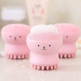 Facial Cleansing Brushes Cute Octopus Shaps sillicone Face Scrubber Massager Skincear Tool