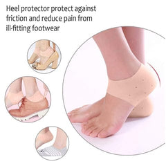 Anti Crack Sillicon Gel Heel Moisturizing Socks For Foot Care Men And Women