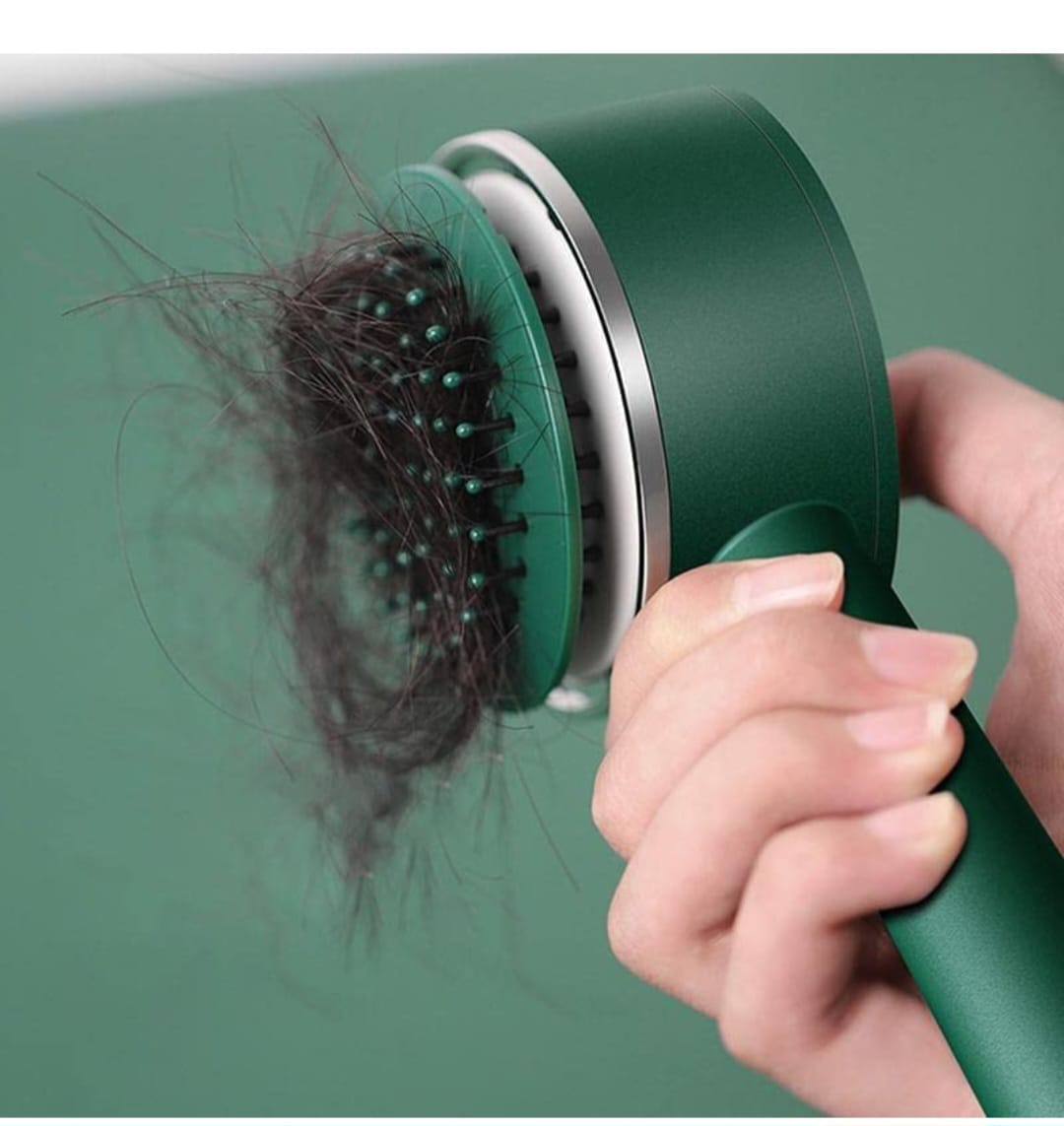 Air Cushion Massage Brush With Long Handel & Self-Cleaning Detaning Comb Hair Accessories