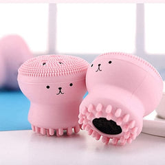 Facial Cleansing Brushes Cute Octopus Shaps sillicone  Face Scrubber Massager Skincear Tool